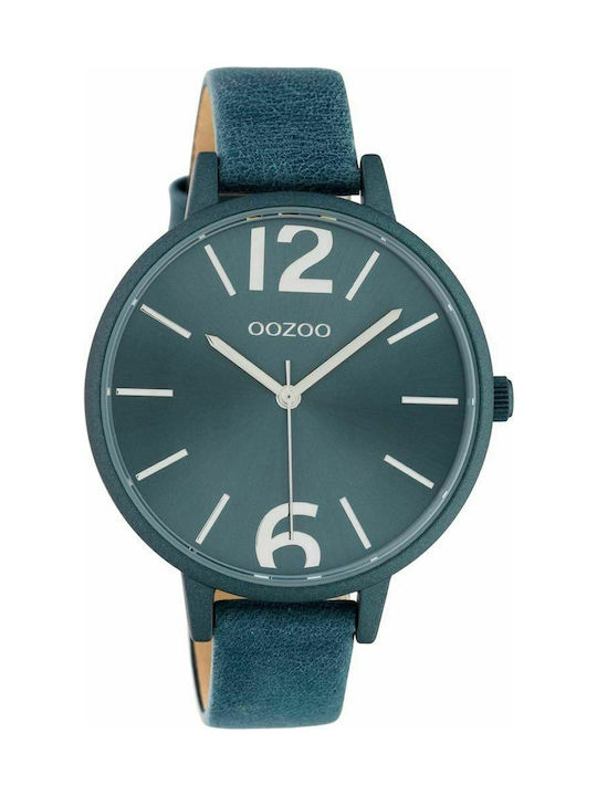 Oozoo Timepieces Watch with Blue Leather Strap