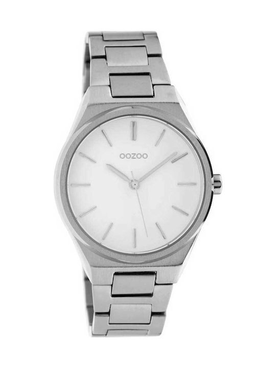 Oozoo Timepieces Watch with Silver Metal Bracelet