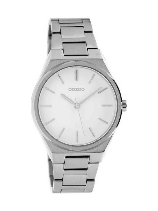 Oozoo Timepieces Uhr mit Silber Metallarmband