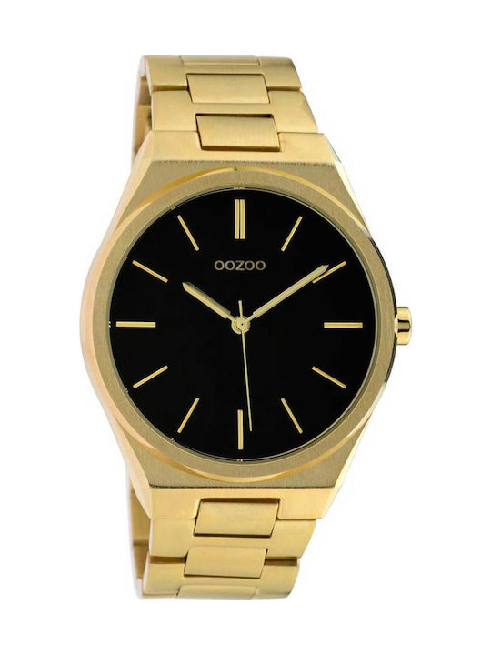 Oozoo Timepieces Ρολόι με Χρυσό Μεταλλικό Μπρασελέ