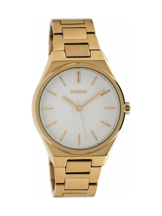 Oozoo Timepieces Watch with Gold Metal Bracelet