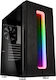 Kolink Nimbus Gaming Midi Tower Computer Case with RGB Lighting Black