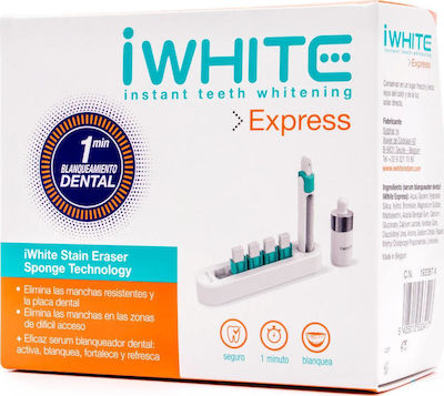 iWhite Express Teeth Whitening Device 5 Sponges & 1 Whitening Serum