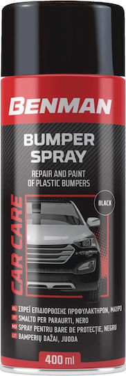 Benman Bumper Σπρέι Βαφής για Πλαστικά Αυτοκινήτου Μαύρο 400ml
