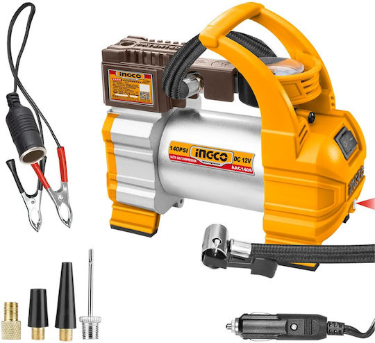 Ingco Car Tire Pump 140PSI with Cable 12V