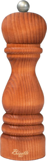 Bisetti Vintage Manual Set Spice Mills made of Wood Rust 19cm 1pcs