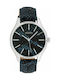 Oozoo Timepieces Watch with Blue Leather Strap