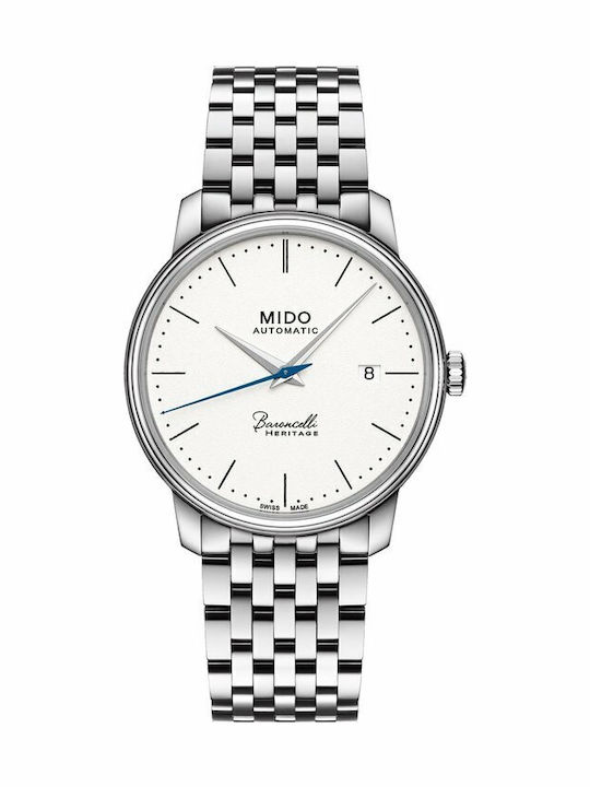 Mido Baroncelli Heritage Women's Watch Automatic with Silver Metal Bracelet
