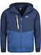 Basehit Herren Winter Jacke Bomber Wasserdicht Navy / Blue