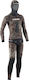 CressiSub Tracina Shaved Wetsuit Jumpsuit with Chest Pad for Speargun Camouflage Brown 7mm