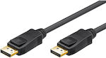 Goobay Cable DisplayPort male - DisplayPort male 2m Μαύρο (GBAY-65923)