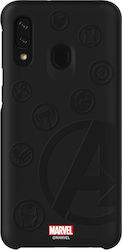 Samsung Smart Cover Marvel Plastic Back Cover Black (Galaxy A40)