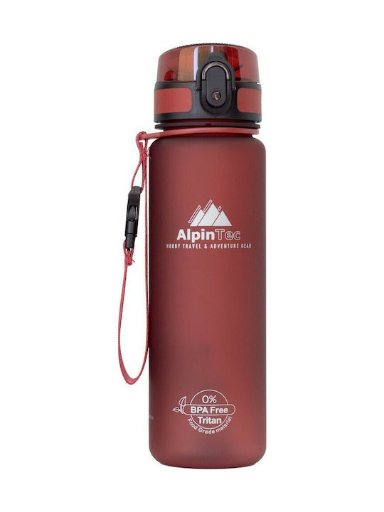 AlpinPro S-500 Plastic Water Bottle 500ml Red