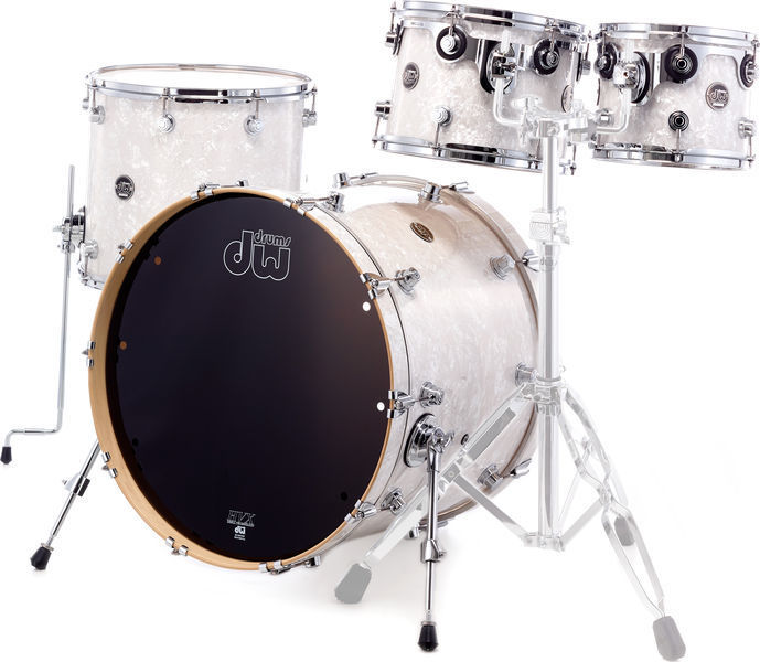 Dw Drums Performance Standard White Marine Pearl Foil Wrapped Skroutzgr 