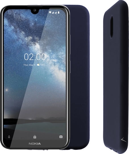 Volte-Tel Silicon Tpu Back Cover Σιλικόνης Navy Μπλε (Nokia 2.2)