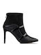 Envie Shoes Suede Women's Ankle Boots Black