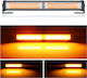 Flexzon Auto-Signalleiste LED 12 / 24V Wasserdicht 30cm mit Orange Beleuchtung