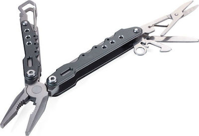 Troika Reisegerat Multi-tool Keychain Black with Blade made of Stainless Steel in Sheath