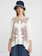 Desigual Kassandra Women's Blouse Long Sleeve White