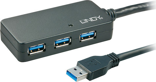 Lindy Hub 4 Θυρών USB 3.0 με σύνδεση USB-A