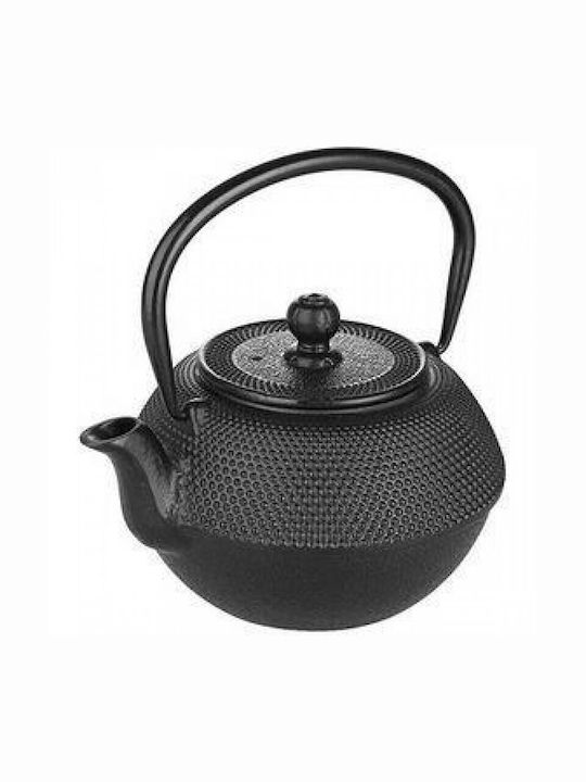 Dinox Oriental Τσαγιέρα με Φίλτρο Μαντεμένια Μαύρη 550ml