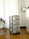 Homeplast Ouma Plastic Drawer Unit 5 Tiers Gray 42x38x95cm