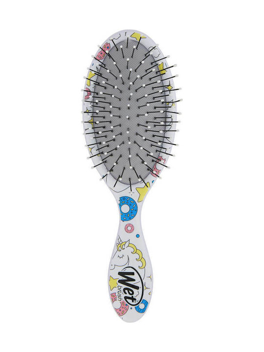 Wet Brush Детска четка за коса Единорог Бяла