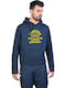 Emerson Herren Sweatshirt mit Kapuze und Taschen Navy