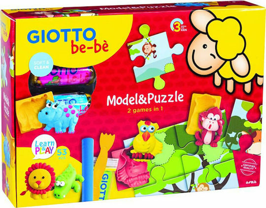 Giotto Knete - Spiel-Set Modell & Puzzle für 2+ Jahre