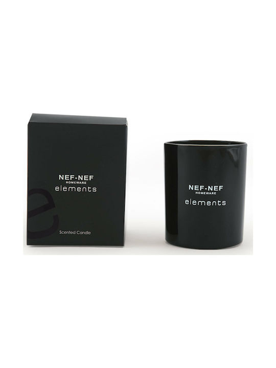 Nef-Nef Scented Candle Jar with Scent Elements Black 300gr 1pcs