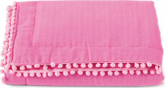 Kentia Cotton Baby Quilt Pon Pon 70x100cm 14
