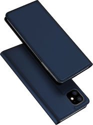 Dux Ducis Skin Pro Carte Piele artificială Albastru marin (iPhone 11)