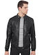 ECHO BUFFALO BLACK - AUTHENTIC MEN'S BLACK LEATHER JACKET