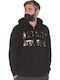 Russell Athletic Men's Sweatshirt Jacket with Hood and Pockets Black