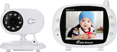 Ασύρματη Ενδοεπικοινωνία Μωρού Με Κάμερα & Ήχο "K32" με Νανουρίσματα & Μελωδίες 3.5" 2τμχ
