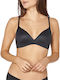 Body Make Up Soft Touch Bra with Light Padding without Underwire Black