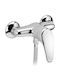 Ottone Meloda Olympia Mixing Shower Shower Faucet Silver