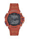 Lee Cooper Digital Uhr Chronograph Batterie mit Orange Kautschukarmband ORG05605.020