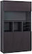 Bibliothek Rosewood Braun 120x40x200cm