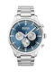 Boss Pioneer Men's Watch 44mm Chronograph Battery with Silver Metal Bracelet