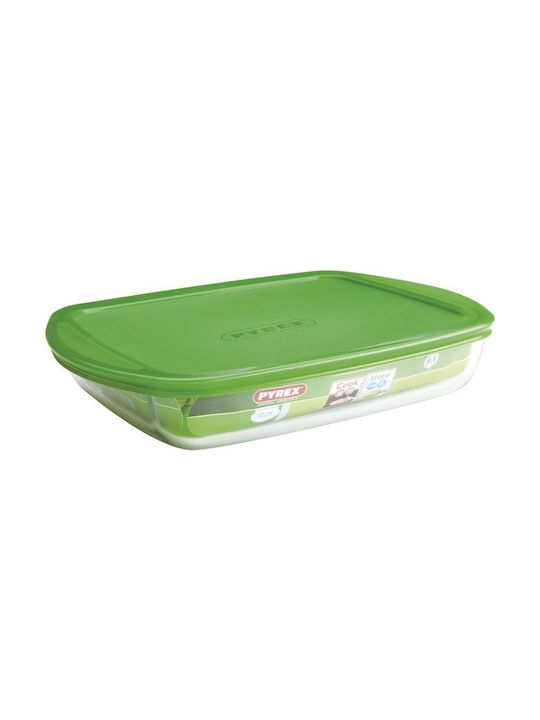 Pyrex Δοχείο Φαγητού Γυάλινο Πράσινο 750ml