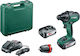 Bosch Advanced Drill 18 Power Drill Driver Battery Brushless 18V 2x2.5Ah