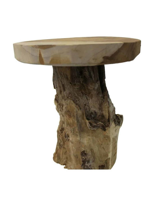 Stool For Living Room Wooden Brown 26x26x31cm