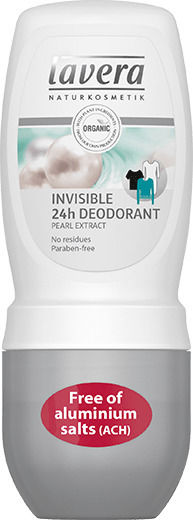 Lavera Invisible Φυσικό Αποσμητικό 24h σε Roll-On Χωρίς Αλουμίνιο 50ml