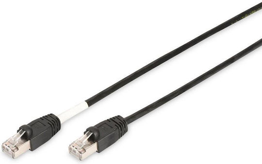 Digitus S/FTP Kat.6 (Gigabit) Netzwerkkabel Ethernet Außenbereich 3m Schwarzes