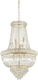 Ideal Lux Chandelier with Crystals 10xE14 Gold 52cm 207216