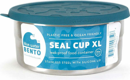 Ecolunchbox Seal Cup XLarge Кутия за обяд Inox Синьо 769мл 1бр