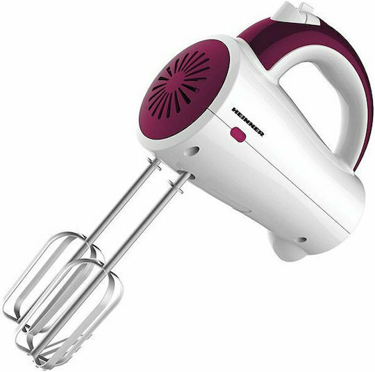 Heinner HM-250 Burgundy Hand Mixer 200W Purple