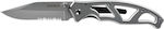 Gerber Paraframe I Clip Pocket Knife Silver with Blade made of Stainless Steel