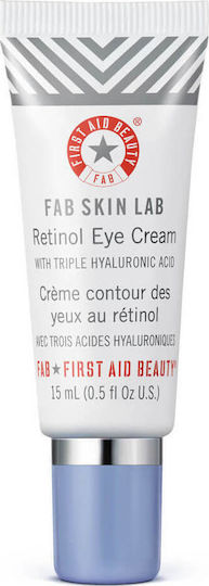 First Aid Beauty Fab Skin Lab Retinol Eye Cream With Triple Hyaluronic Acid Κρέμα Ματιών για Αντιγήρανση & Σύσφιξη 15ml